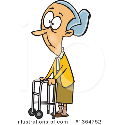 Royalty-Free (RF) Granny Clipart Illustration by toonaday - Stock Sample #1364752