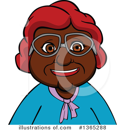 Senior Woman Clipart #1365288 by Vector Tradition SM