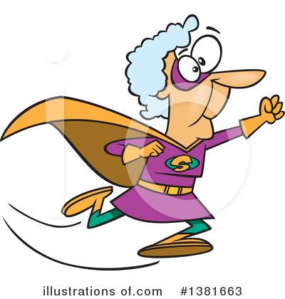 Royalty-Free (RF) Granny Clipart Illustration by toonaday - Stock Sample #1381663