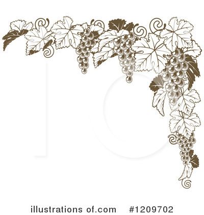 Grapes Clipart #1209702 by AtStockIllustration
