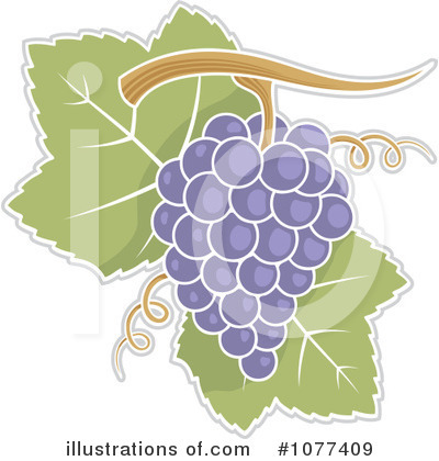 Royalty-Free (RF) Grapes Clipart Illustration by Any Vector - Stock Sample #1077409