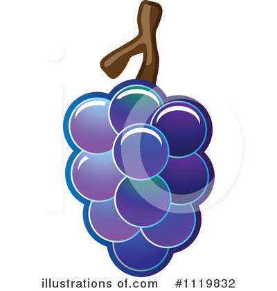 Royalty-Free (RF) Grapes Clipart Illustration by Leo Blanchette - Stock Sample #1119832