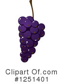 Grapes Clipart #1251401 by Vector Tradition SM