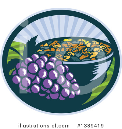 Royalty-Free (RF) Grapes Clipart Illustration by patrimonio - Stock Sample #1389419