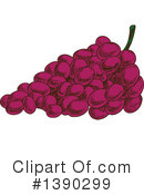 Grapes Clipart #1390299 by Vector Tradition SM