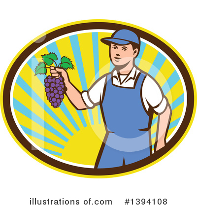 Royalty-Free (RF) Grapes Clipart Illustration by patrimonio - Stock Sample #1394108