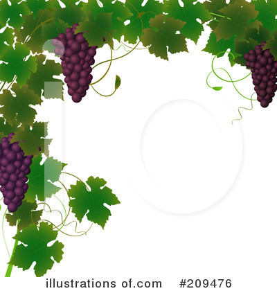 Royalty-Free (RF) Grapes Clipart Illustration by elaineitalia - Stock Sample #209476