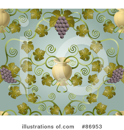 Grape Vine Clipart #86953 by AtStockIllustration