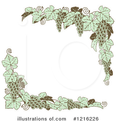 Grapes Clipart #1216226 by AtStockIllustration