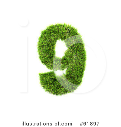 Grassy Number Clipart #61897 by chrisroll