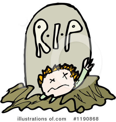 Royalty-Free (RF) Grave Clipart Illustration by lineartestpilot - Stock Sample #1190868