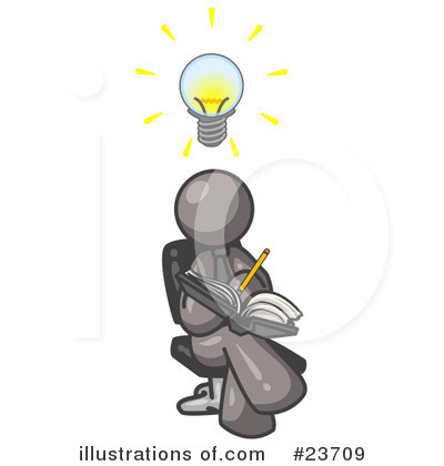 Royalty-Free (RF) Gray Collection Clipart Illustration by Leo Blanchette - Stock Sample #23709