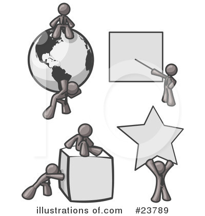 Royalty-Free (RF) Gray Collection Clipart Illustration by Leo Blanchette - Stock Sample #23789