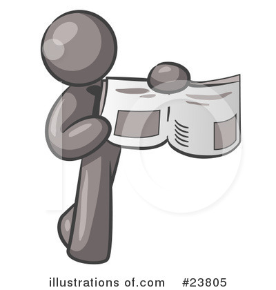 Royalty-Free (RF) Gray Collection Clipart Illustration by Leo Blanchette - Stock Sample #23805