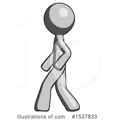 Royalty-Free (RF) Gray Design Mascot Clipart Illustration by Leo Blanchette - Stock Sample #1537833