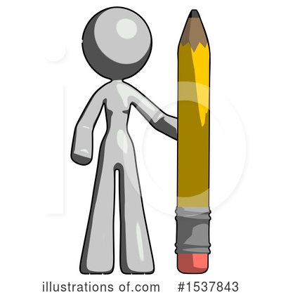Royalty-Free (RF) Gray Design Mascot Clipart Illustration by Leo Blanchette - Stock Sample #1537843