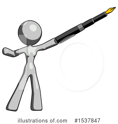 Royalty-Free (RF) Gray Design Mascot Clipart Illustration by Leo Blanchette - Stock Sample #1537847