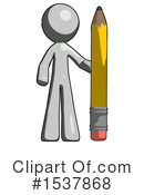 Gray Design Mascot Clipart #1537868 by Leo Blanchette