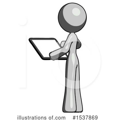 Royalty-Free (RF) Gray Design Mascot Clipart Illustration by Leo Blanchette - Stock Sample #1537869