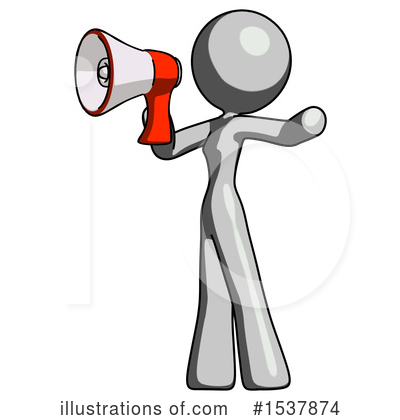 Royalty-Free (RF) Gray Design Mascot Clipart Illustration by Leo Blanchette - Stock Sample #1537874