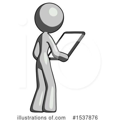 Royalty-Free (RF) Gray Design Mascot Clipart Illustration by Leo Blanchette - Stock Sample #1537876