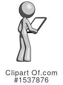 Gray Design Mascot Clipart #1537876 by Leo Blanchette