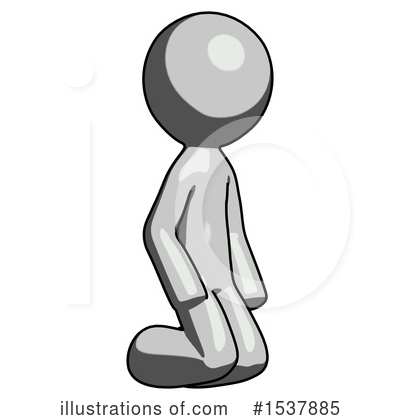 Royalty-Free (RF) Gray Design Mascot Clipart Illustration by Leo Blanchette - Stock Sample #1537885