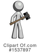 Gray Design Mascot Clipart #1537897 by Leo Blanchette