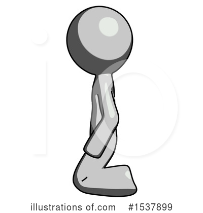 Royalty-Free (RF) Gray Design Mascot Clipart Illustration by Leo Blanchette - Stock Sample #1537899