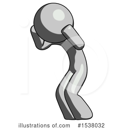 Royalty-Free (RF) Gray Design Mascot Clipart Illustration by Leo Blanchette - Stock Sample #1538032