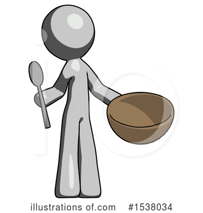 Royalty-Free (RF) Gray Design Mascot Clipart Illustration by Leo Blanchette - Stock Sample #1538034