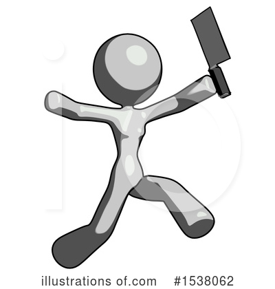 Royalty-Free (RF) Gray Design Mascot Clipart Illustration by Leo Blanchette - Stock Sample #1538062