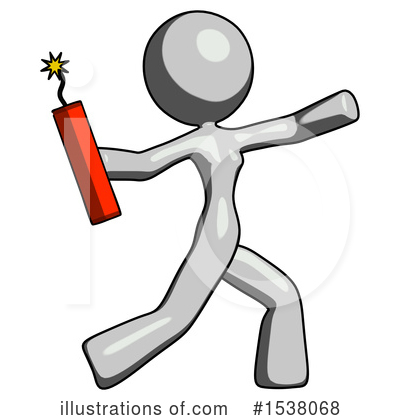 Royalty-Free (RF) Gray Design Mascot Clipart Illustration by Leo Blanchette - Stock Sample #1538068