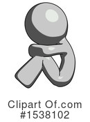 Gray Design Mascot Clipart #1538102 by Leo Blanchette