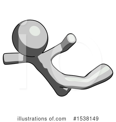 Royalty-Free (RF) Gray Design Mascot Clipart Illustration by Leo Blanchette - Stock Sample #1538149