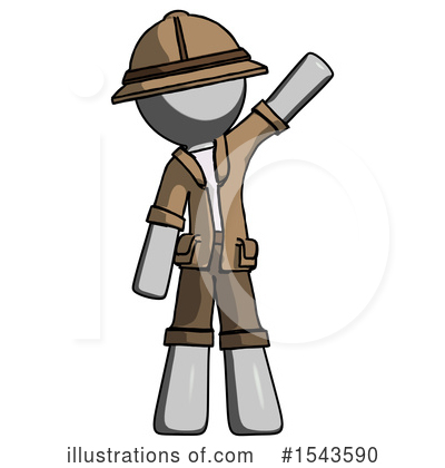 Royalty-Free (RF) Gray Design Mascot Clipart Illustration by Leo Blanchette - Stock Sample #1543590