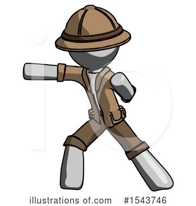 Royalty-Free (RF) Gray Design Mascot Clipart Illustration by Leo Blanchette - Stock Sample #1543746