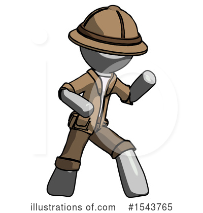 Royalty-Free (RF) Gray Design Mascot Clipart Illustration by Leo Blanchette - Stock Sample #1543765