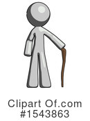 Gray Design Mascot Clipart #1543863 by Leo Blanchette