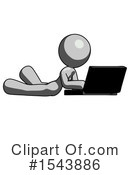 Gray Design Mascot Clipart #1543886 by Leo Blanchette
