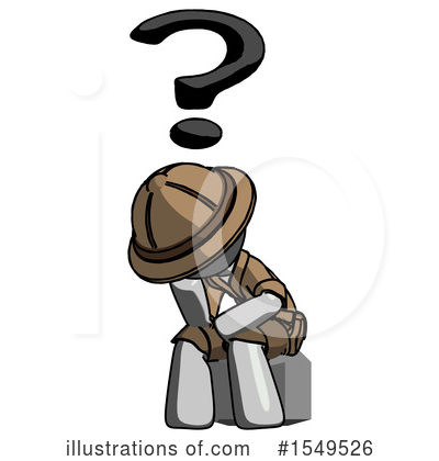 Royalty-Free (RF) Gray Design Mascot Clipart Illustration by Leo Blanchette - Stock Sample #1549526