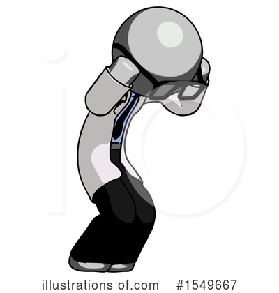 Royalty-Free (RF) Gray Design Mascot Clipart Illustration by Leo Blanchette - Stock Sample #1549667
