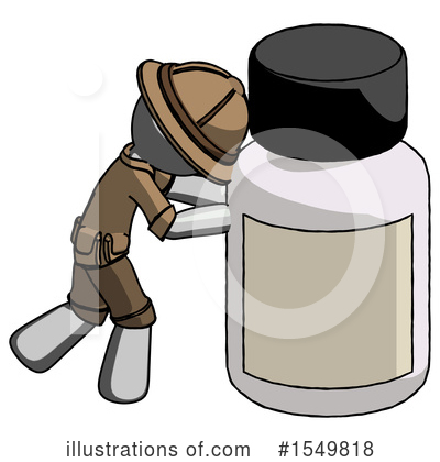Royalty-Free (RF) Gray Design Mascot Clipart Illustration by Leo Blanchette - Stock Sample #1549818