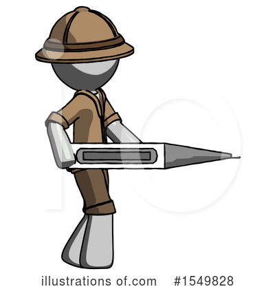 Royalty-Free (RF) Gray Design Mascot Clipart Illustration by Leo Blanchette - Stock Sample #1549828