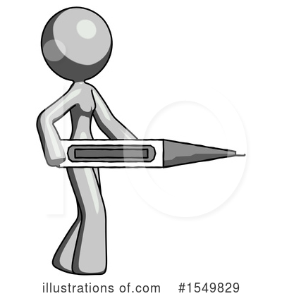 Royalty-Free (RF) Gray Design Mascot Clipart Illustration by Leo Blanchette - Stock Sample #1549829
