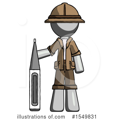 Royalty-Free (RF) Gray Design Mascot Clipart Illustration by Leo Blanchette - Stock Sample #1549831