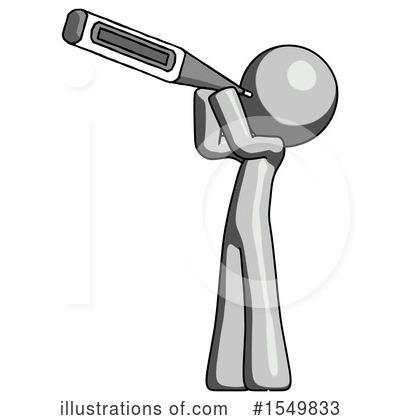 Royalty-Free (RF) Gray Design Mascot Clipart Illustration by Leo Blanchette - Stock Sample #1549833