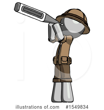 Royalty-Free (RF) Gray Design Mascot Clipart Illustration by Leo Blanchette - Stock Sample #1549834