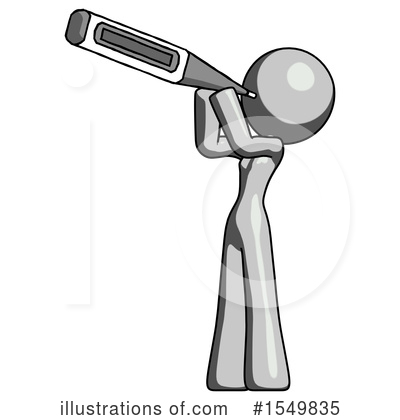 Royalty-Free (RF) Gray Design Mascot Clipart Illustration by Leo Blanchette - Stock Sample #1549835