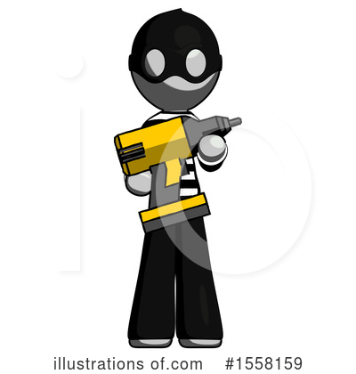 Royalty-Free (RF) Gray Design Mascot Clipart Illustration by Leo Blanchette - Stock Sample #1558159